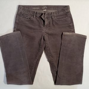Loft corduroy jeans, size 10,Modern Boot, Gray color